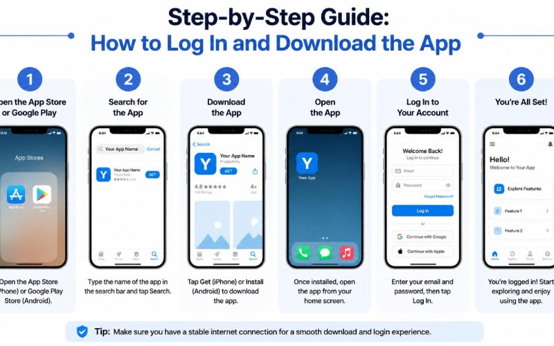 Step-by-Step Guide: How to Log In and Download the App